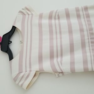 J.Crew Pink and Cream Striped Dress - 4